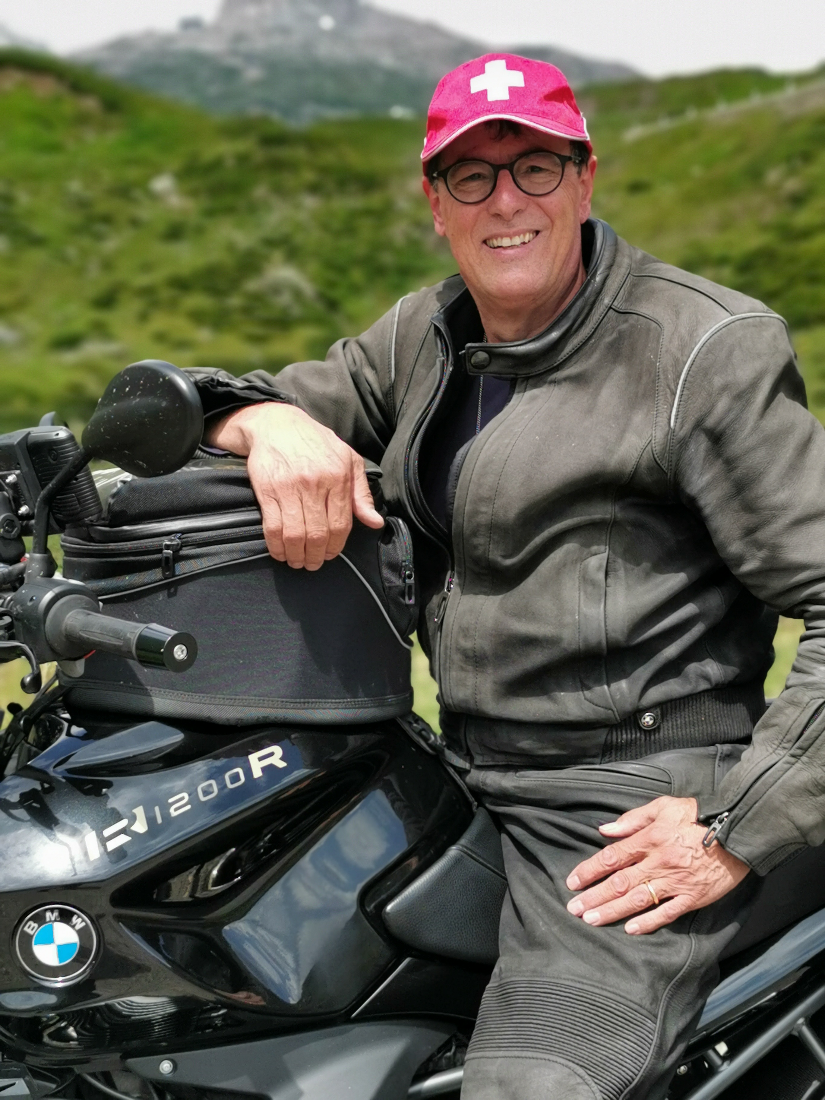 Mario Cortesi auf dem Motorrad