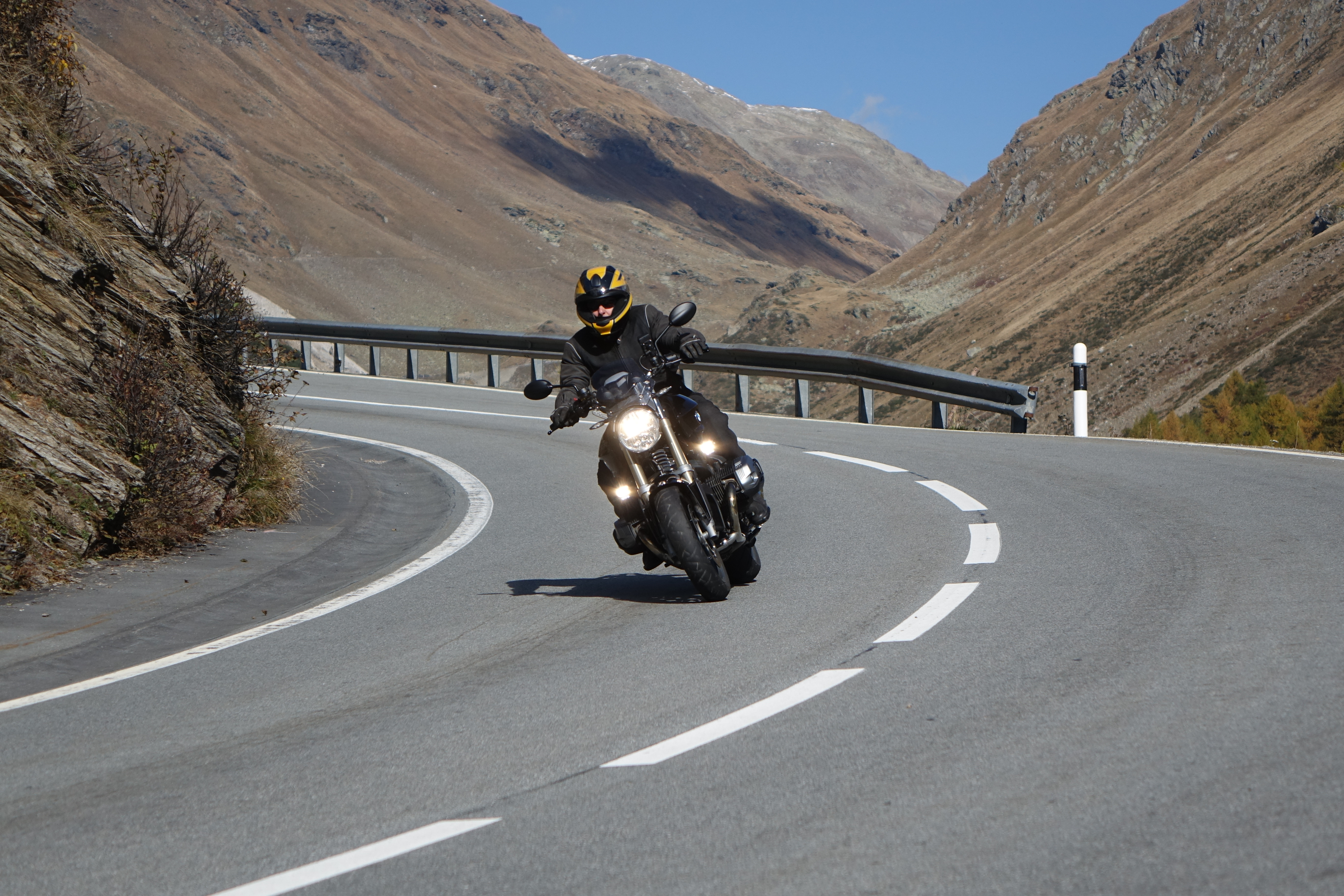 Mario Cortesi auf dem Alpenpass